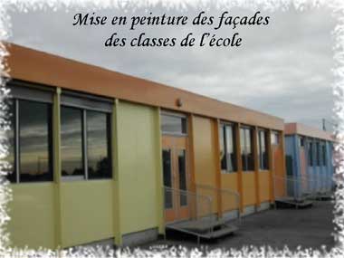 Mise en peinture des faades de l'cole